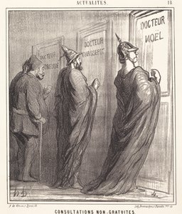 Konsultationer inte gratis av Honoré Daumier