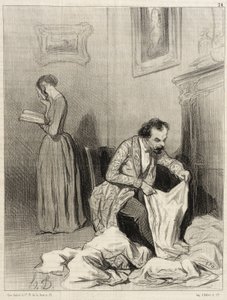 Sedan Virginie fick det sjunde tröstpriset... av Honoré Daumier