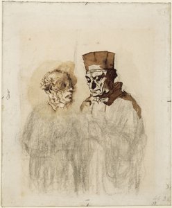 Advokaten och hans klient av Honoré Daumier