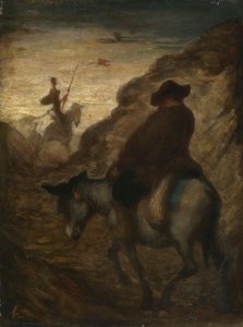 Don Quijote och Sancho Panza, ca 1864–1865 (olja på duk) av Honoré Daumier
