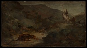 Don Quijote och den döda mulan av Honoré Daumier