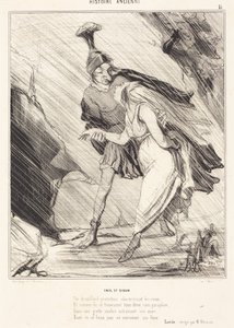 Aeneas och Dido av Honoré Daumier