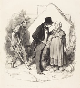 Skulle din man vara avundsjuk... av Honoré Daumier