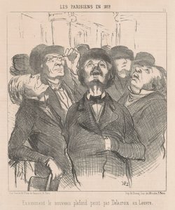 Undersöker det nya taket... av Honoré Daumier