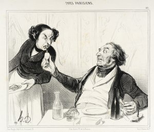 Servitör, vad är det här?... av Honoré Daumier