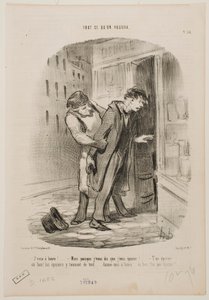 Jag vill ha något att dricka. av Honoré Daumier