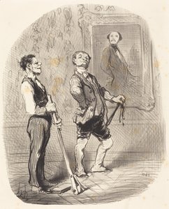 För tre månader sedan poserade vicomten ... så här ... av Honoré Daumier