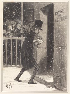Skådespelaren från Funambules av Honoré Daumier