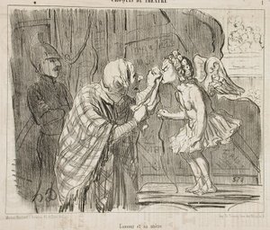 Kärleken och hennes mor av Honoré Daumier