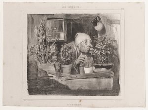 Luktsinnet (De fem sinnena), ur La Caricature av Honoré Daumier