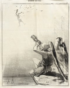 Ikaros fall av Honoré Daumier