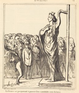 Frankrike förbereder sig för att passera... av Honoré Daumier