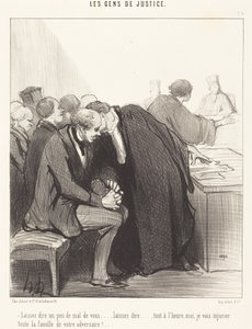 Låt dem säga lite ont om er... av Honoré Daumier