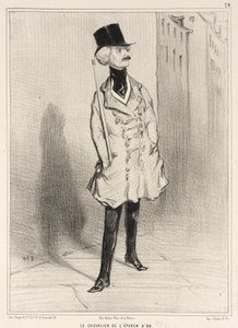 Riddaren med den gyllene sporren av Honoré Daumier