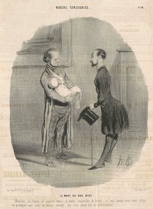 Blåstrumpmake... av Honoré Daumier