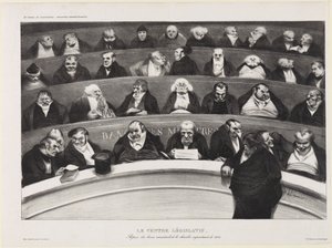 Den lagstiftande magen av Honoré Daumier