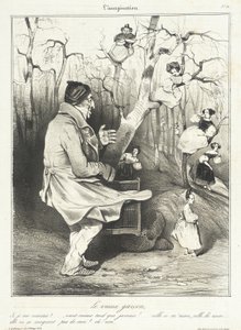 Den gamle ungkarlen av Honoré Daumier