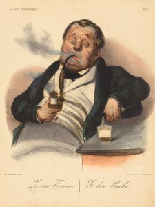 Den sanna rökaren av Honoré Daumier