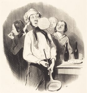 Pannkakorna av Honoré Daumier