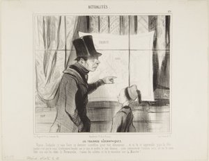 De geografiska schalarna av Honoré Daumier