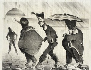 De orädda av Honoré Daumier