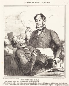 Kafépolitikerna av Honoré Daumier