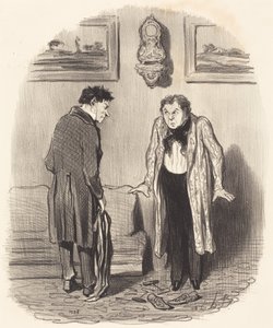 Men när jag säger att jag inte kan röra fötterna... av Honoré Daumier