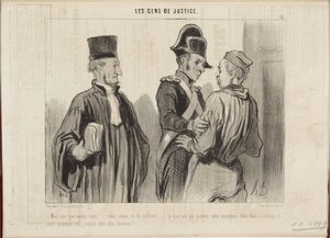 Min käre, vad vill du... vi har haft otur... av Honoré Daumier