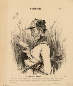 Monomaner nr 6: Den parisiske jägaren. En synnerligen godmodig och ofarlig varelse... av Honoré Daumier