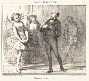 Regissören Mossie av Honoré Daumier