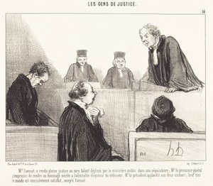 Mr. Advokat har gjort full rättvisa... av Honoré Daumier