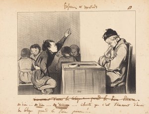 Herrn... så besvärligt det är att ha kolik när... av Honoré Daumier