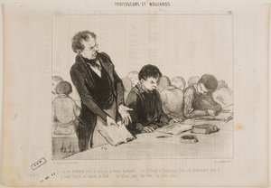 Nu förstår jag varför den där killen var så tyst hela tiden... av Honoré Daumier