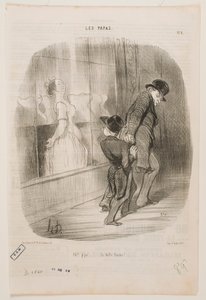 Åh, pappa, ... vilken vacker kvinna! av Honoré Daumier