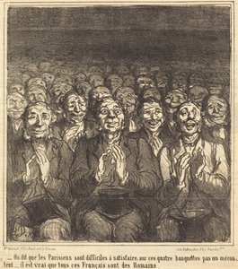 Det sägs att parisare... av Honoré Daumier