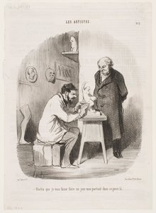 En av de här dagarna måste du göra mitt porträtt i den här stilen. av Honoré Daumier