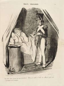 Ja, kära väninna, svartsjuk så mycket du vill!... av Honoré Daumier