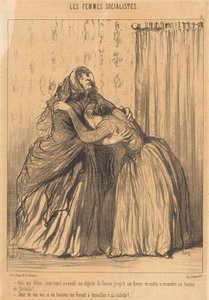 Ja, min kära, min man har förnedrat min värdighet... av Honoré Daumier