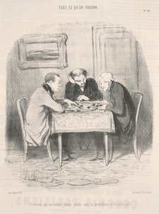 Parisare som aldrig kommer att vara ... under övervakning ... av Honoré Daumier