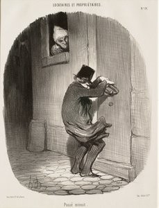 Efter midnatt av Honoré Daumier