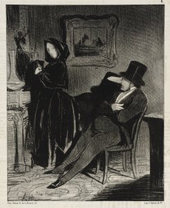 Oftare än jag ska följa dig... till balen... av Honoré Daumier