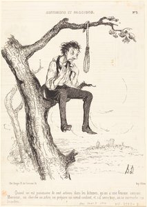 När man äger hundra aktier... av Honoré Daumier