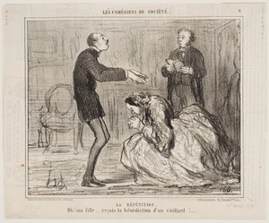 Repetition av Honoré Daumier