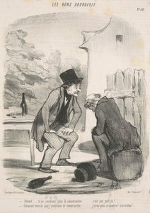 Robert... du fortsätter inte samtalet längre... av Honoré Daumier