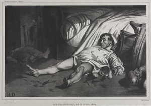 Rue Transnonain, 15 april 1834 av Honoré Daumier