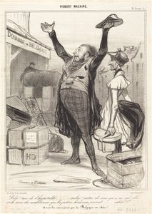 Hälsning! Gästfrihetens land... av Honoré Daumier