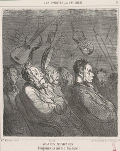 Musikaliska sessioner av Honoré Daumier