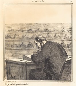 Om jag inte skulle bli omvald! av Honoré Daumier