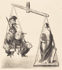 Allmän rösträtt av Honoré Daumier