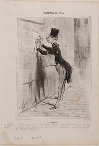 Plakatmannen av Honoré Daumier